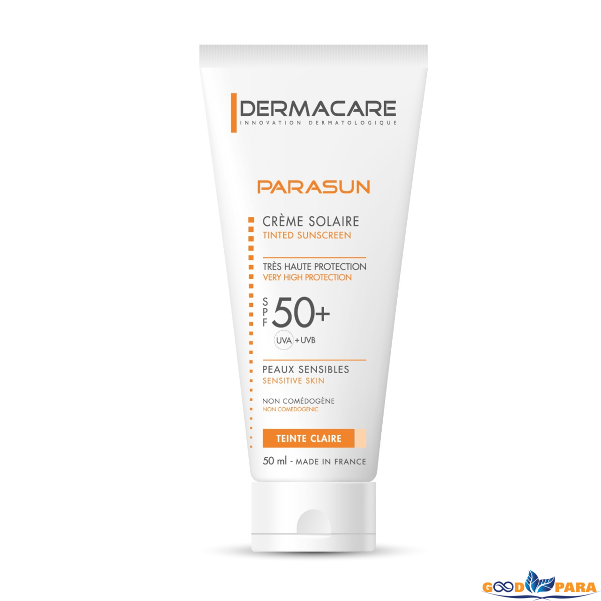 DERMACARE PARASUN CREME SOLAIRE TEINTEE DORE SPF50+