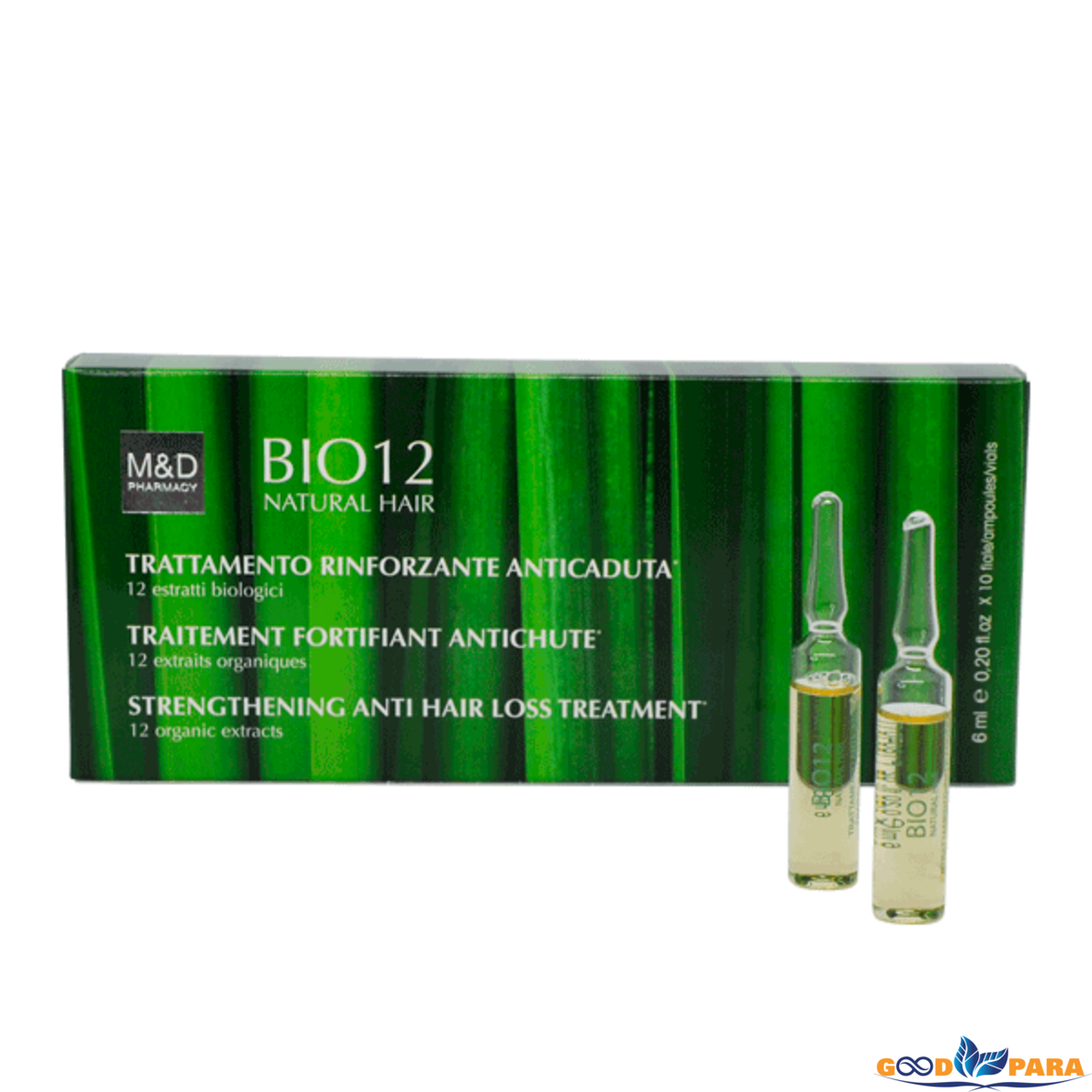 BP BIO12 TRAITEMENT ANTI PELLICULAIRE 12 EXTRAITS (10 AMPOULES)