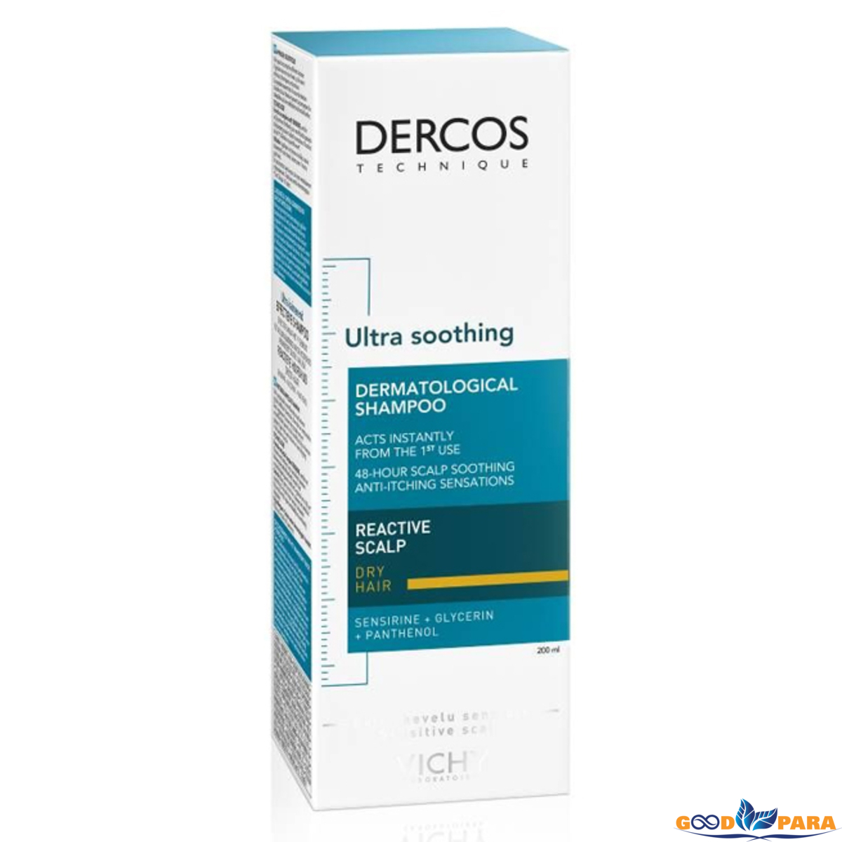 VH DERCOS ULTRA-APAISANT CHEV SEC 200ML