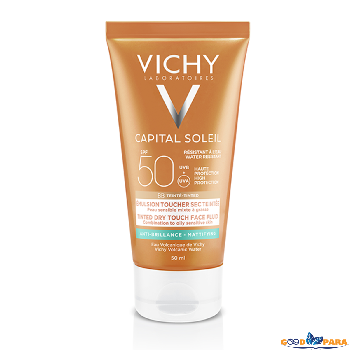 VH CREME SOLAIRE TOUCHER SEC TEINTE IP 50+