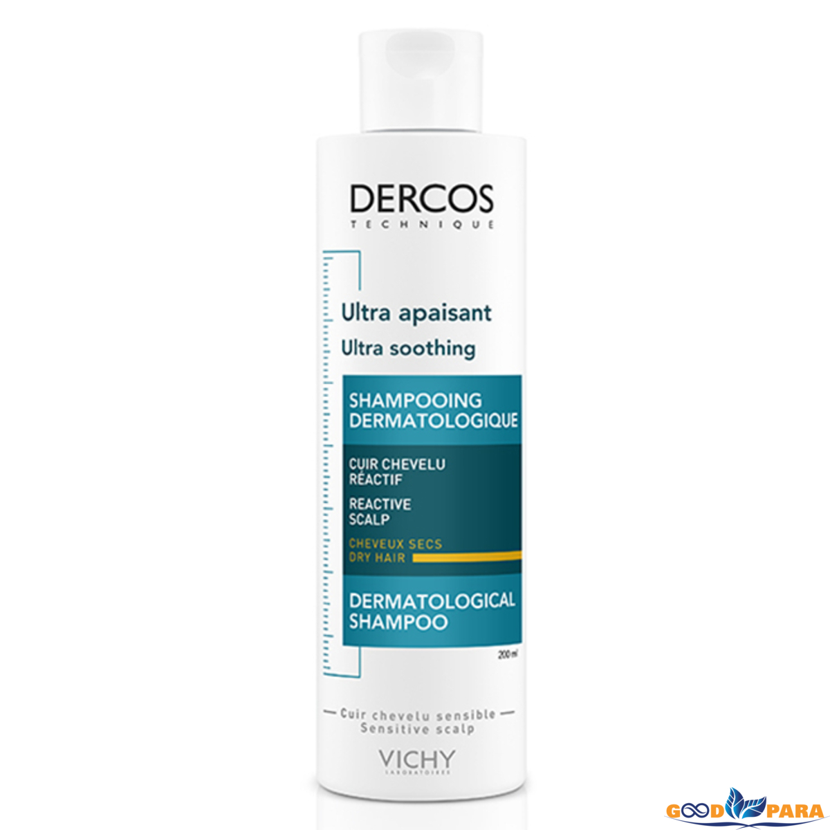 VH DERCOS ULTRA-APAISANT CHEV SEC 200ML