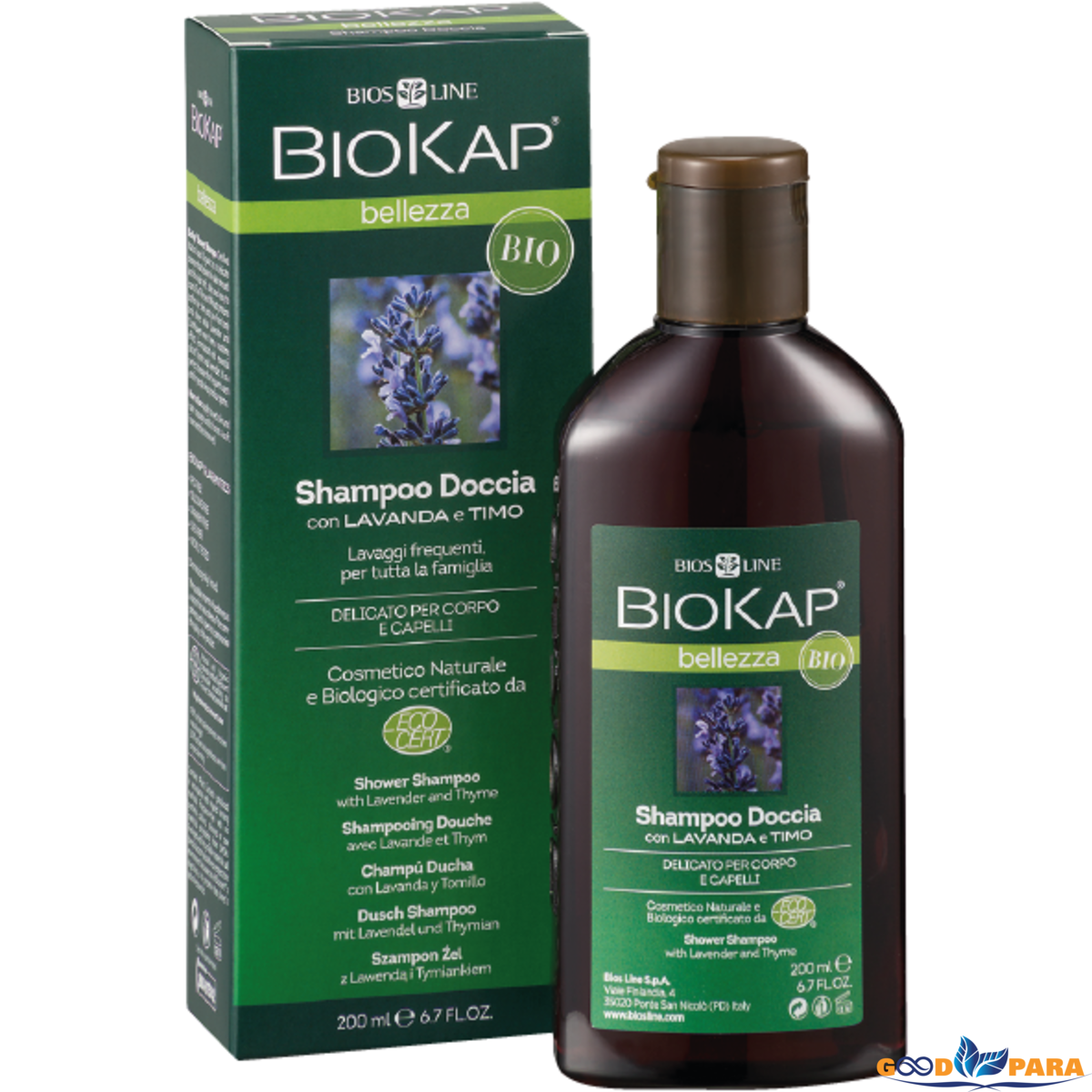 BP BIOKAP SHP DOUCHE CHEVEUX ET CORPS 200ML